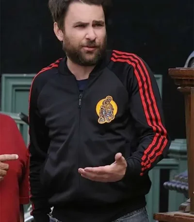 Charlie Kelly It’s Always Sunny in Philadelphia Black Varsity Jacket