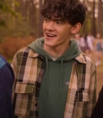 Charlie Spring Heartstopper S02 Plaid Jacket