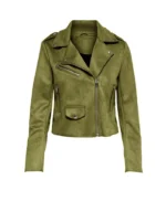Charlotte Ritchie Ghosts S05 Green Suede Jacket