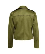 Charlotte Ritchie Ghosts S05 Green Suede Jacket