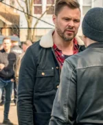 Chicago P.D. Adam Ruzek Black Fur Collar Jacket