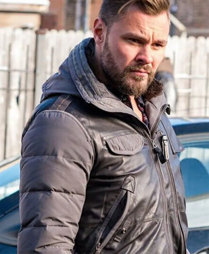 Chicago P.D. Adam Ruzek Quilted Puffer Hooded Jacket Chicago P.D. Adam Ruzek Quilted Puffer Hooded Jacket