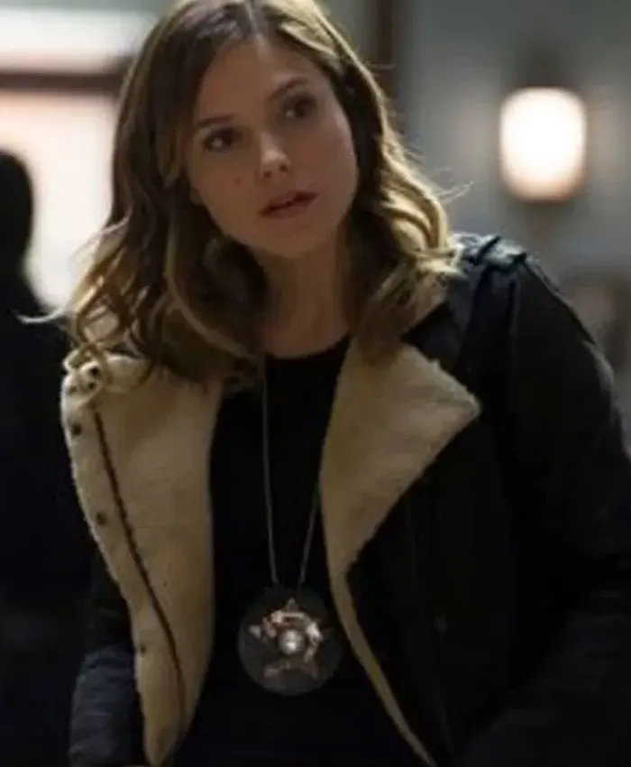 Chicago P.D. Erin Lindsay Black Shearling Fur Leather Jacket Chicago P.D. Erin Lindsay Black Shearling Fur Leather Jacket