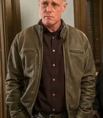 Chicago P.D. Jason Beghe Cafe Racer Leather Jacket