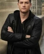 Chicago P.D. Jay Halstead Black Leather Hooded Jacket