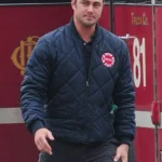 Chicago P.D. Kelly Severide Blue Quilted Jacket
