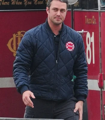 Chicago P.D. Kelly Severide Blue Quilted Jacket