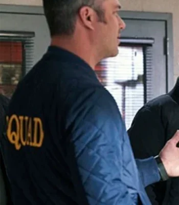 Chicago P.D. Kelly Severide Blue Quilted Jacket