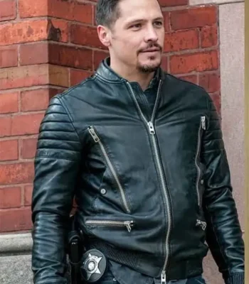 Chicago P.D. Kenny Rixton Bomber Leather Jacket