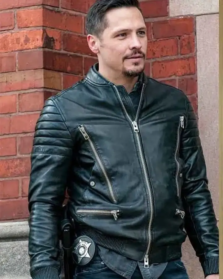 Chicago P.D. Kenny Rixton Bomber Leather Jacket Chicago P.D. Kenny Rixton Bomber Leather Jacket