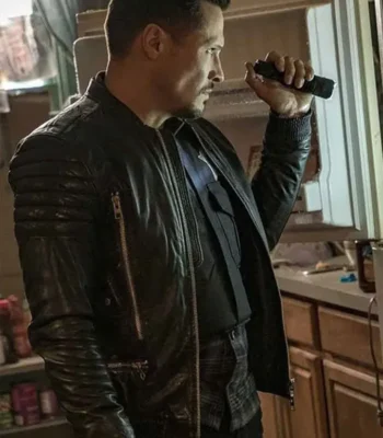 Chicago P.D. Kenny Rixton Bomber Leather Jacket