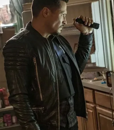 Chicago P.D. Kenny Rixton Bomber Leather Jacket