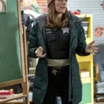 Chicago P.D. Marina Squerciati Green Hooded Coat