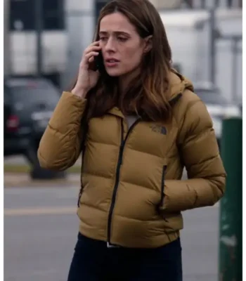 Chicago P.D. S07 Kim Burgess Brown Puffer Jacket