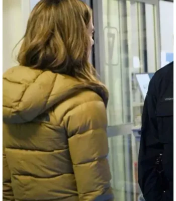 Chicago P.D. S07 Kim Burgess Brown Puffer Jacket