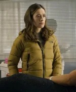 Chicago P.D. S07 Kim Burgess Brown Puffer Jacket