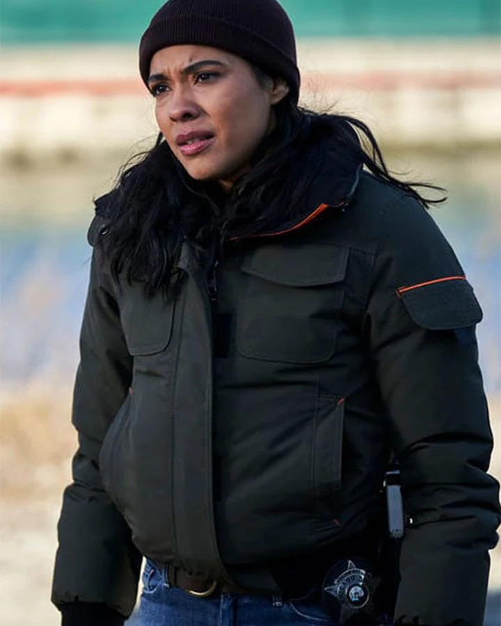 Chicago P.D. S7 Vanessa Rojas Bomber Jacket Chicago P.D. S7 Vanessa Rojas Bomber Jacket