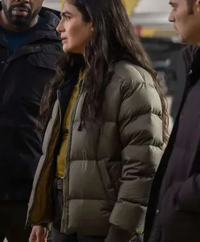 Chicago PD S13 Eva Imani Green Puffer Jacket Chicago PD S13 Eva Imani Green Puffer Jacket
