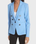 Chloe Decker Lucifer Blue Cotton Blazer