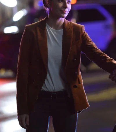 Chloe Decker Lucifer Brown Corduroy Blazer
