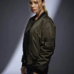 Chloe Decker Lucifer Satin Bomber Jacket