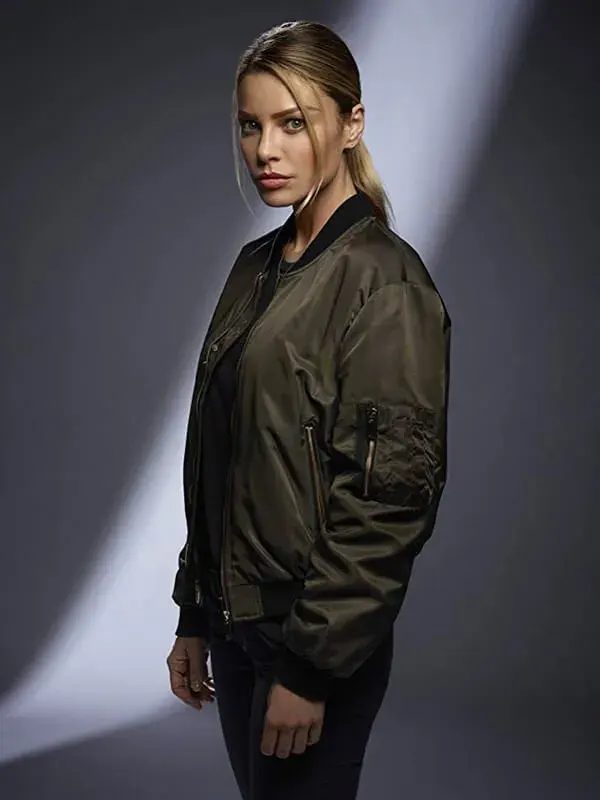 Chloe Decker Lucifer Satin Bomber Jacket Chloe Decker Lucifer Satin Bomber Jacket