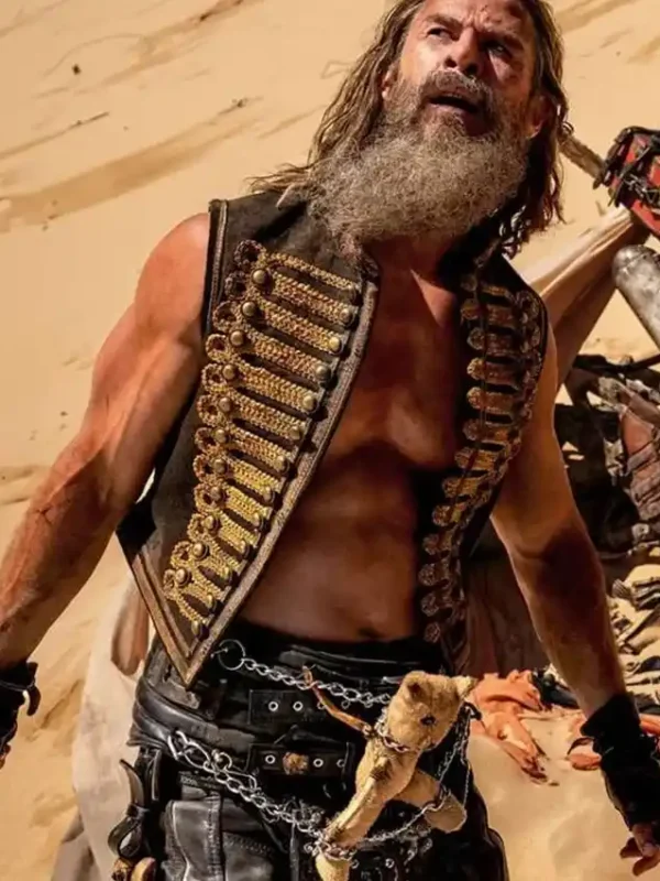 Chris Hemsworth Furiosa A Mad Max Saga 2024 Brown Vest