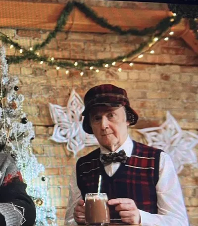 Chuck Rescuing Christmas 2023 Plaid Vest