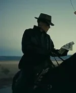 Cillian Murphy Oppenheimer Black Leather Jacket