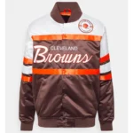 Cleveland Browns 75th Anniversary Brown Satin Jacket