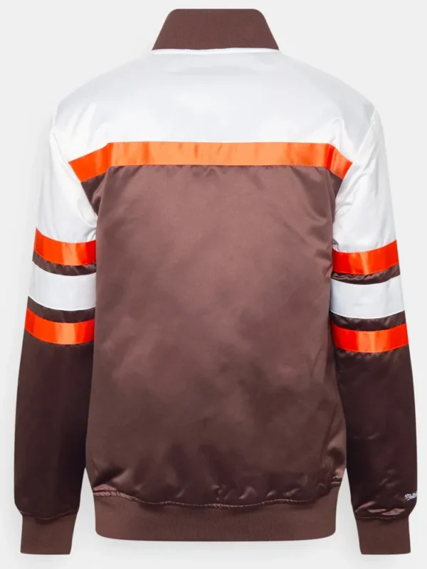 Cleveland Browns 75th Anniversary Brown Satin Jacket