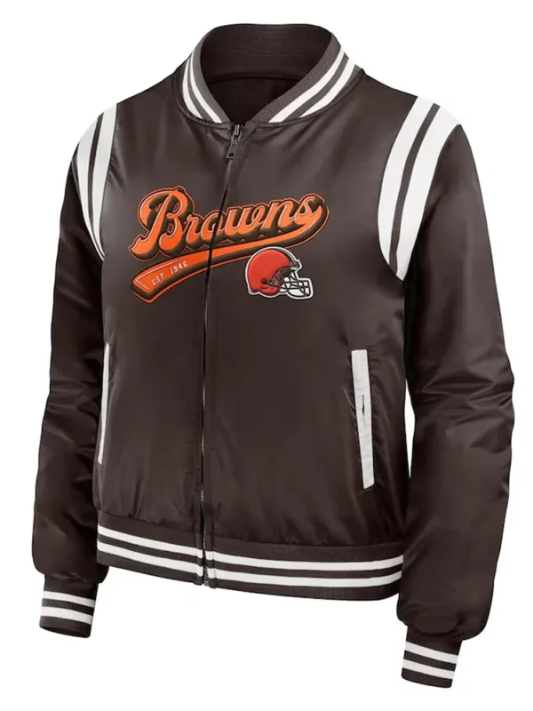 Cleveland Browns Bomber Full-Zip Jacket