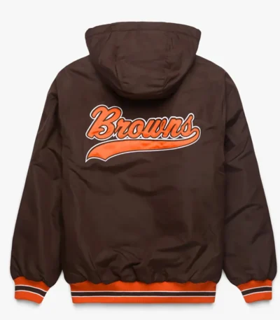 Cleveland Browns Brown Hooded Jacket