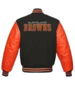 Cleveland Browns Grey and Orange Jacket