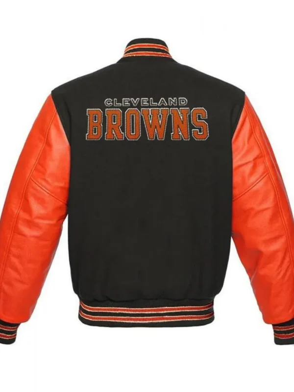 Cleveland Browns Grey and Orange Jacket