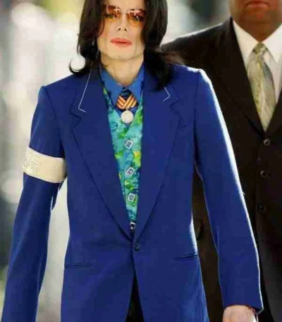 Courtside Michael Jackson Blue Blazer