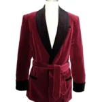 Crushed Velvet Smoking Jacket