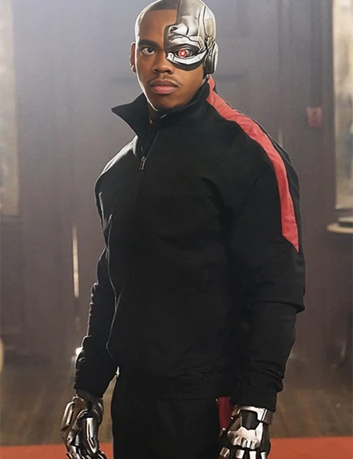 Cyborg Doom Patrol Black Bomber Jacket Cyborg Doom Patrol Black Bomber Jacket