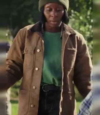 Cynthia Erivo Poker Face S02 Brown Cotton Jacket