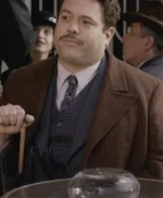 Dan Fogler Fantastic Beasts 2 Jacob Kowalski Brown Coat