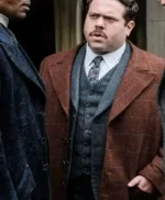 Dan Fogler Fantastic Beasts 2 Jacob Kowalski Brown Coat
