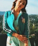 Danna Paola Elite S02 Lu Green Bomber Jacket
