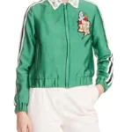 Danna Paola Elite S02 Lu Green Bomber Jacket