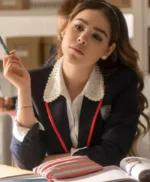 Danna Paola Elite S02 Navy Blue Blazer