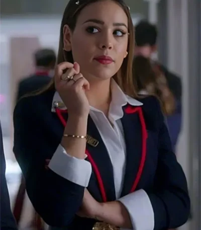 Danna Paola Elite S02 Navy Blue Blazer