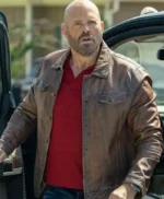 David Denman Peacemaker S02 Brown Leather Jacket