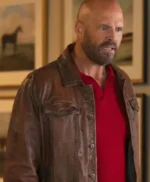 David Denman Peacemaker S02 Brown Leather Jacket