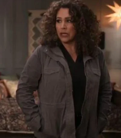 Dead to Me Diana Maria Riva Grey Jacket