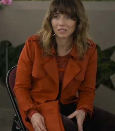 Dead to Me Linda Cardellini Brown Trench Coat