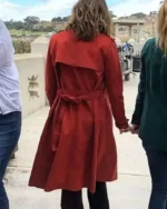 Dead to Me Linda Cardellini Brown Trench Coat
